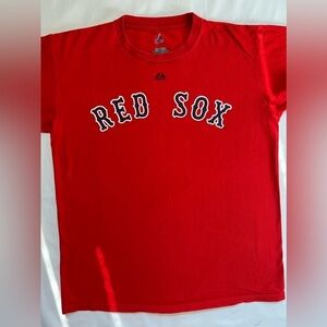 Majestic Men’s Red Socks T-Shirt Size Medium